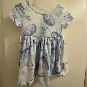 Kids Blue and White Dress